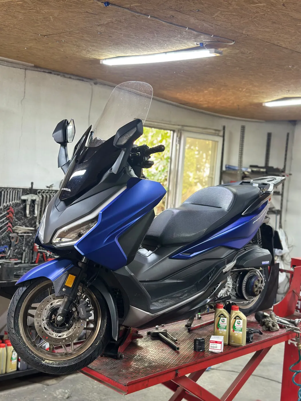 Honda Forza after service at Kral Motor workshop